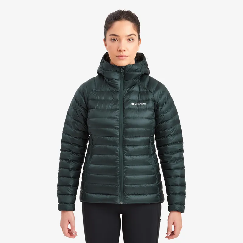 Montane Women's Anti-Freeze Hooded Down Jacket - Deep Forest-2